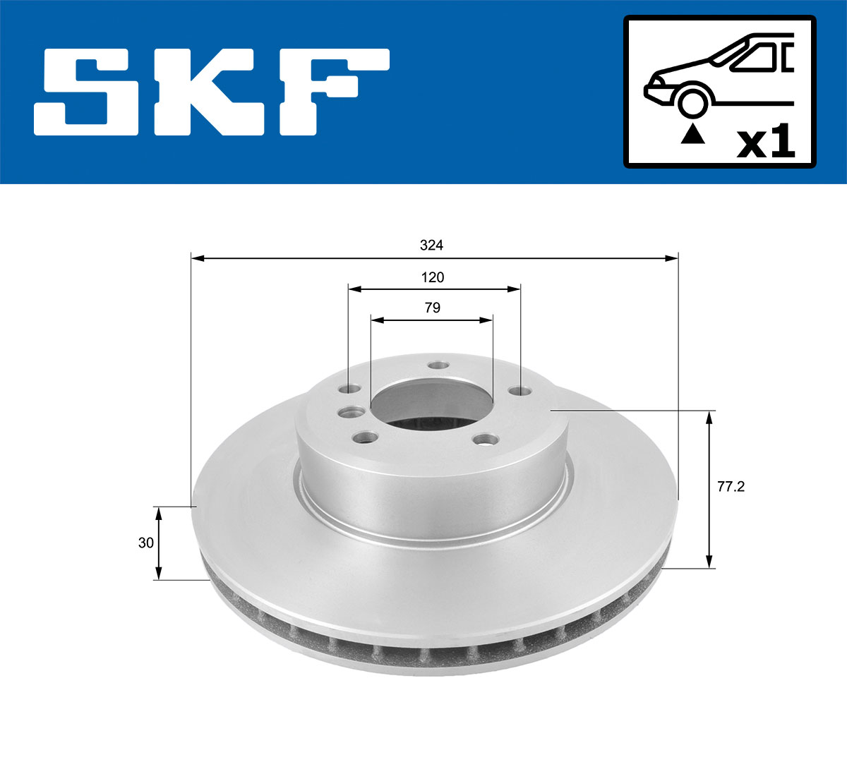 SKF VKBD 80138 V1 Disc frana